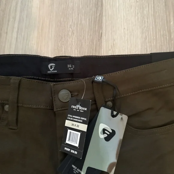 Fried deniem Olive Green Jeans - Picture 5 of 5